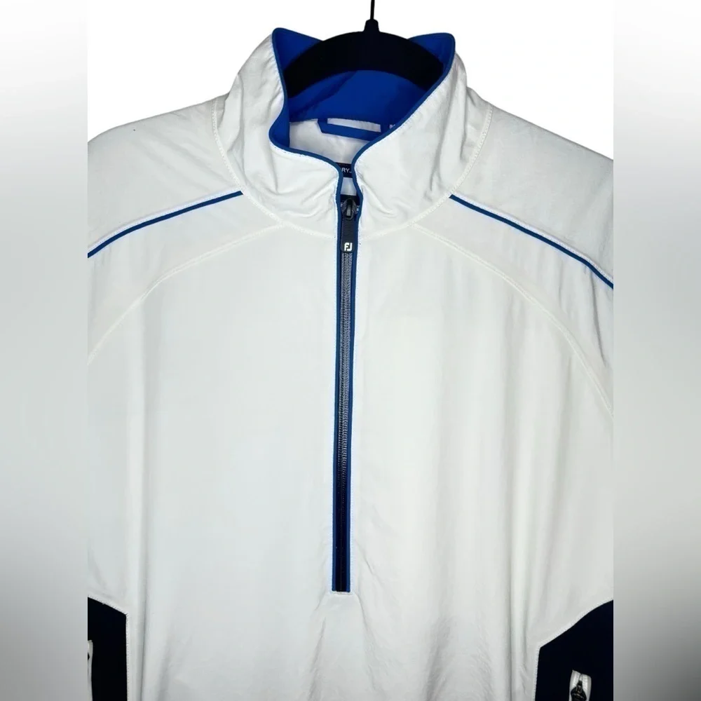 Footjoy Dryjoys FJ Tour Collection Windbreaker Golf Jacket Size M White